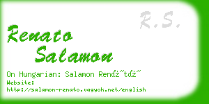 renato salamon business card